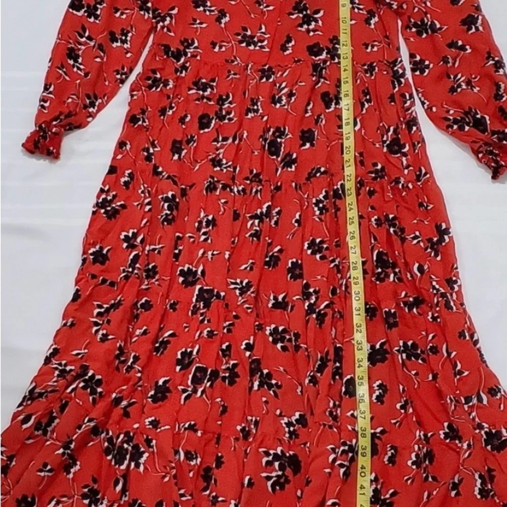 Zara Floral Red Maxi Dress - Picture 5 of 6